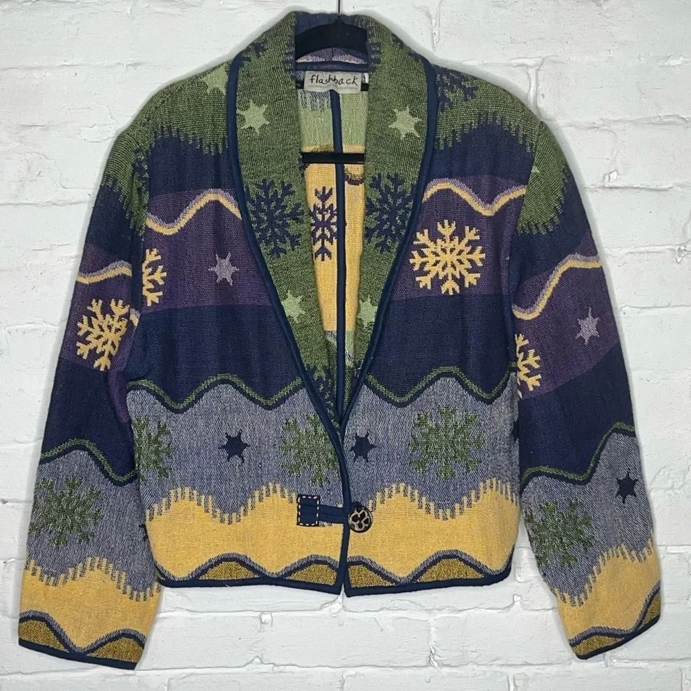 Flashback Snowflake Jacket L - Picture 1 of 4